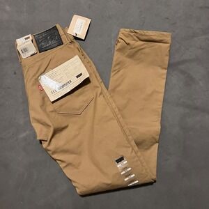 Levi's 511‎ Slim Commuter Cotton Elastane Trousers Brown 28x32 NWT